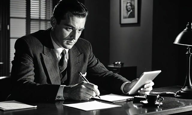 *Introspective Noir: The Writer's Dilemma*