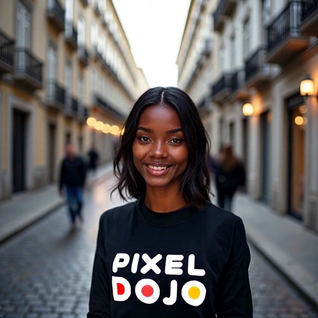 Woman Walks Off with a Smile