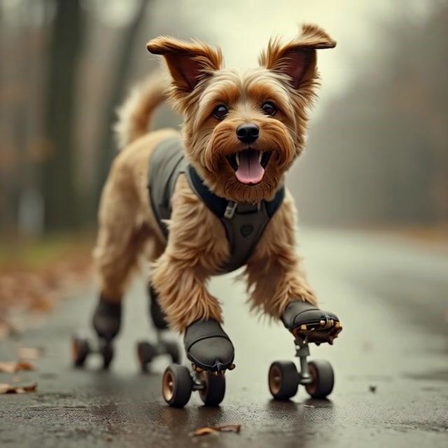 Dog on Roller Skates: Handheld Shaky Cam Adventure