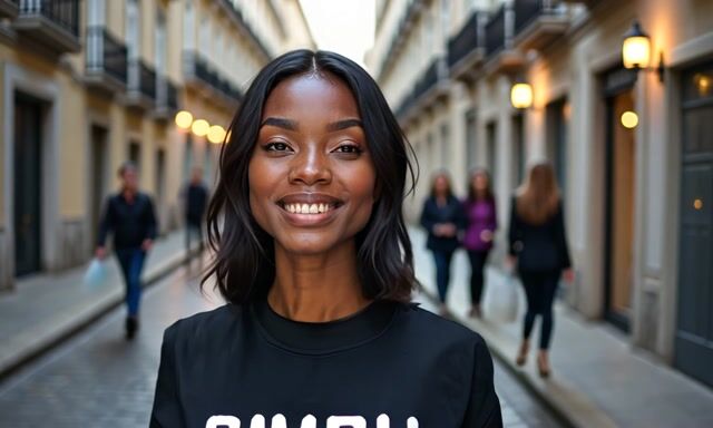 *Woman Smiling and Talking: A Front-Facing Camera Follow*