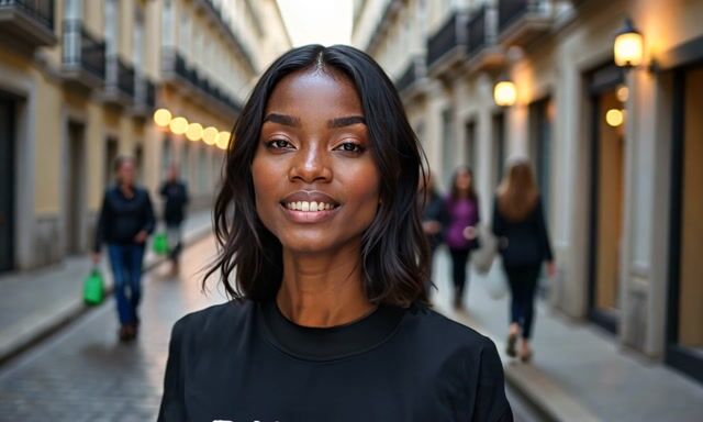 *Woman Smiling Through Sorrow: An Emotional AI Video*