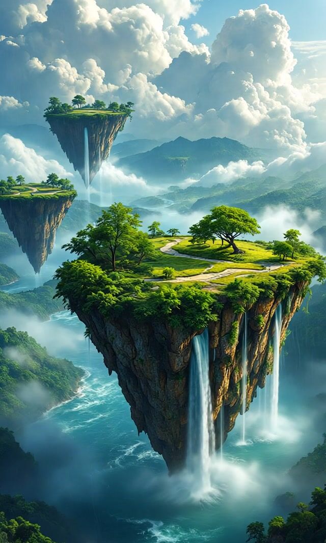 Soothing Water Flow and Cloud Movement