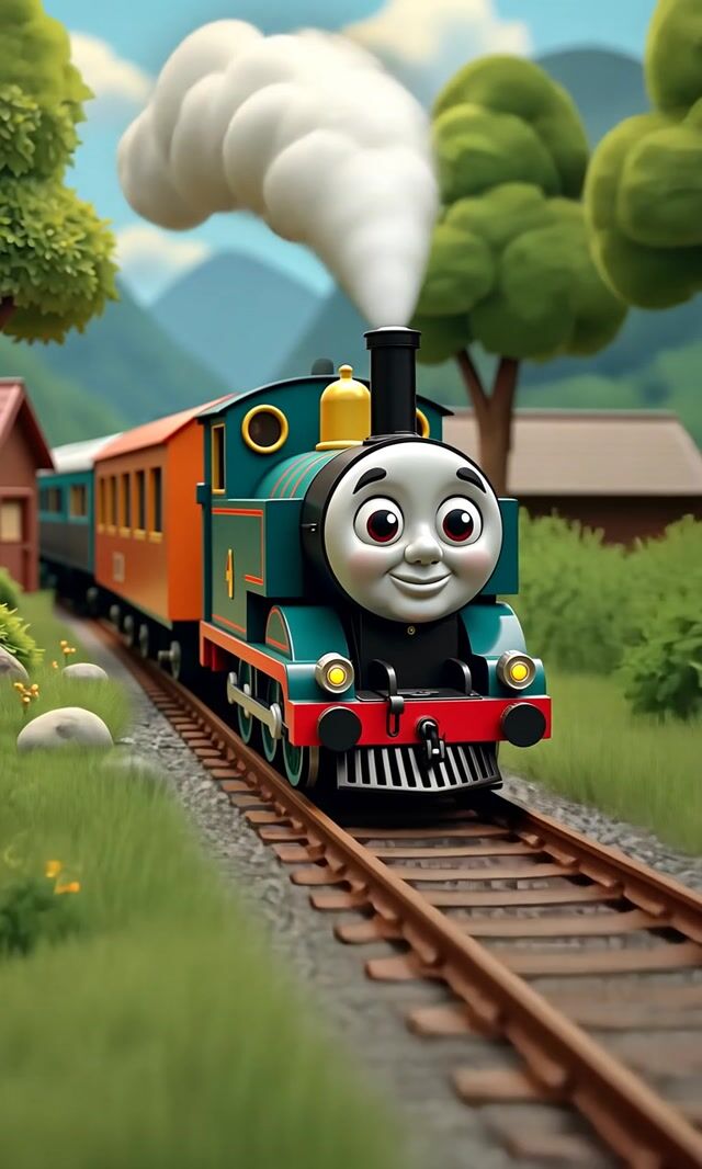 Speeding Train Rumbles Past, Leaving a Trail of Smoke