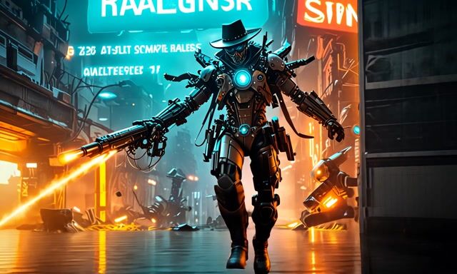 Alien Gunslinger in Low Gravity Showdown | Epic Space Battle
