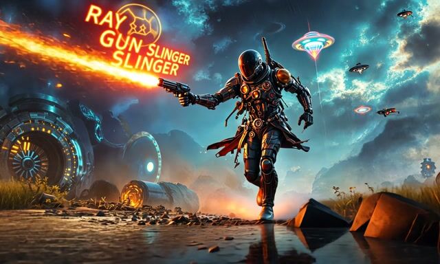 Space Gunslinger Showdown GravityDefying Action