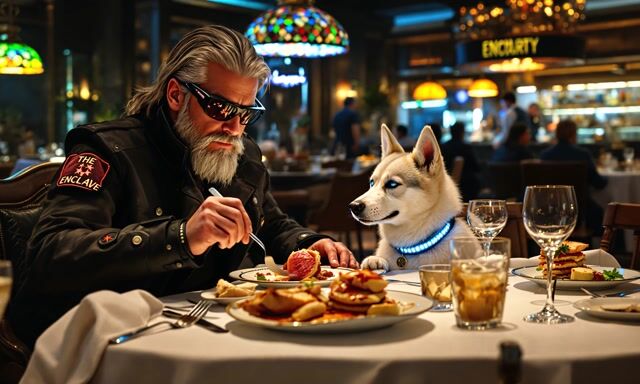 SteffN's Luxurious Feast in a Futuristic Restaurant | Moriarty's Hotel Experience