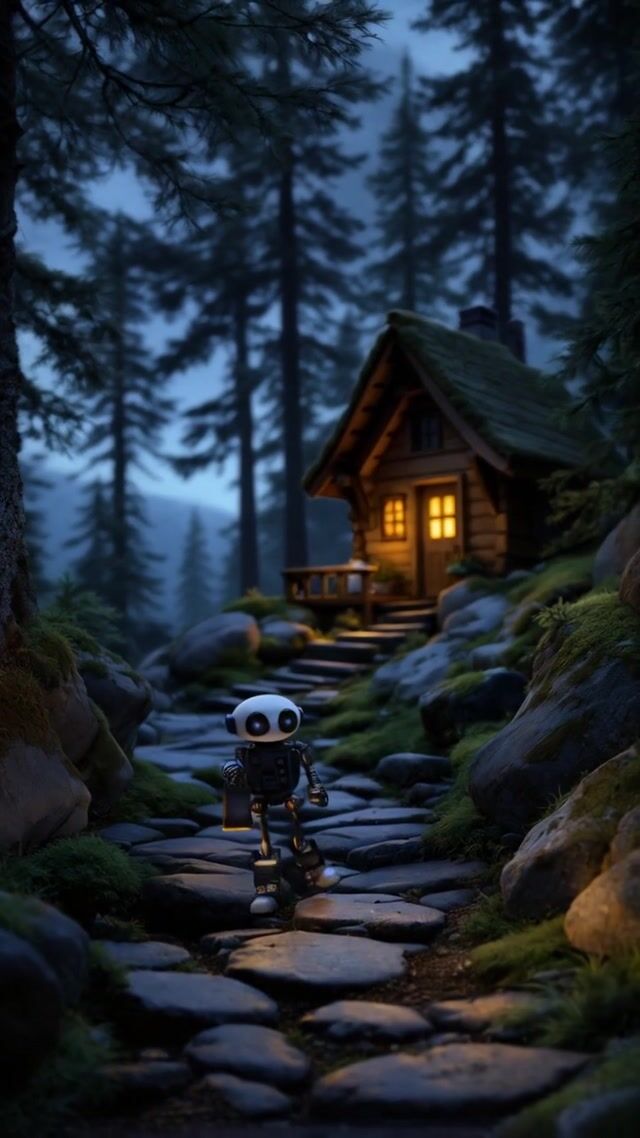 Robot Walks to the House