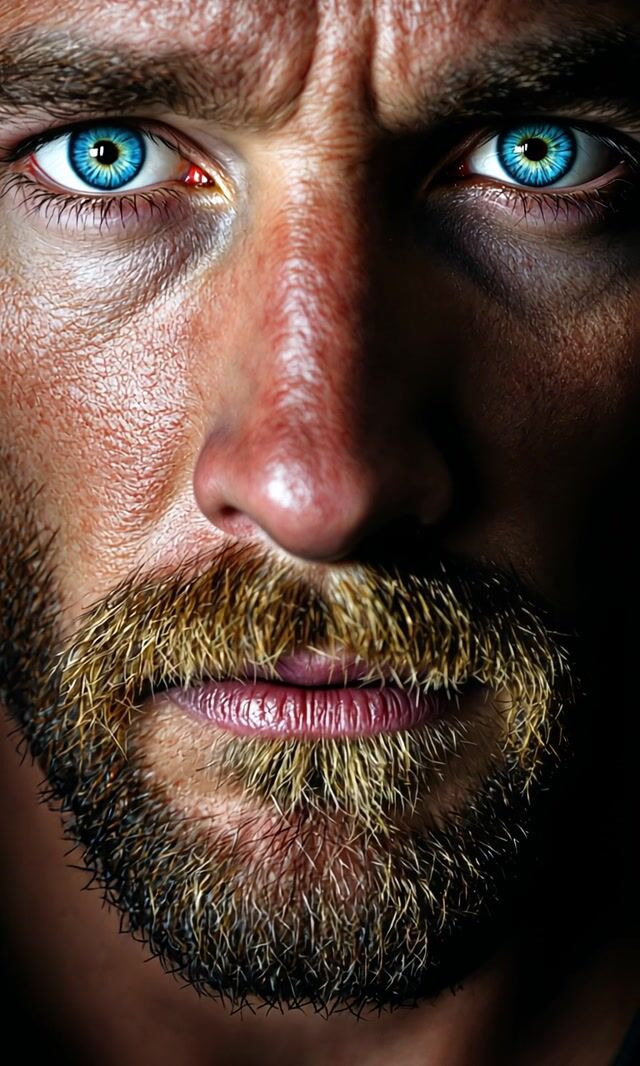 Man with a Serious Look ThoughtProvoking Moment