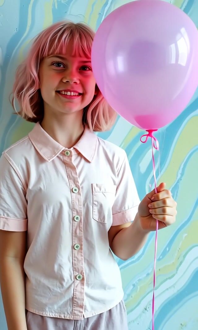 Hand Releases Balloon, Laughter Ensues