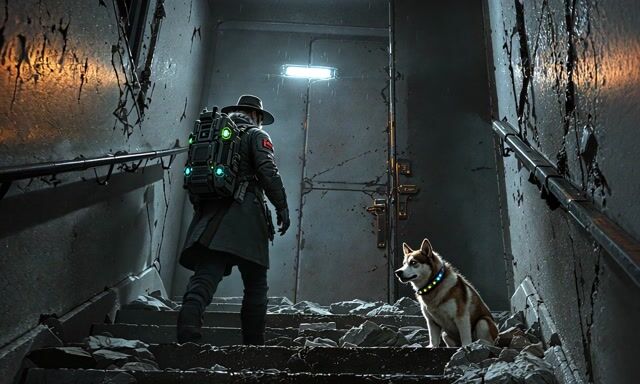 *Post-Apocalyptic Ascent: An Old Man's Journey to the Roof*