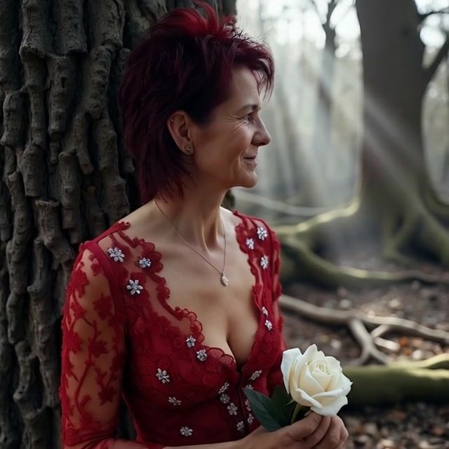 AI Woman Smiling at Camera - Captivating Visual Storytelling