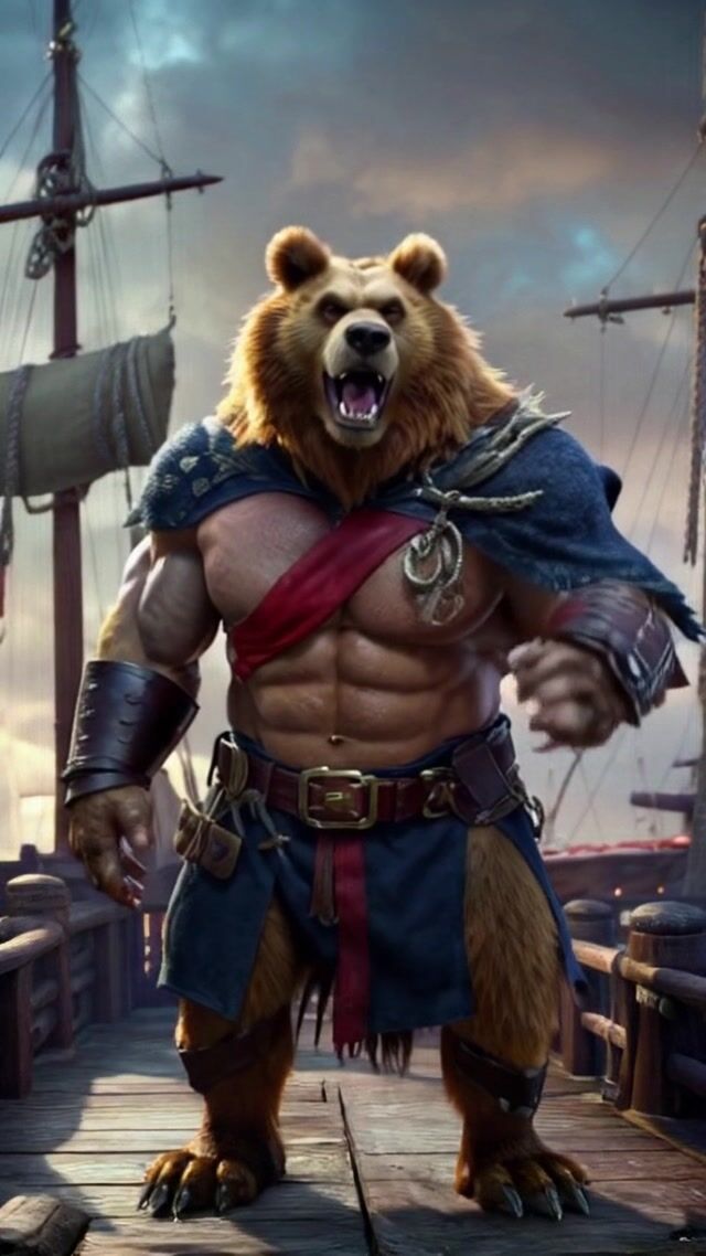 Fearsome Pirate Bear A Swashbuckling Adventure