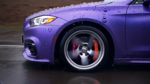High-Speed Night Drive: Neon Rain and Sports Car Dynamics