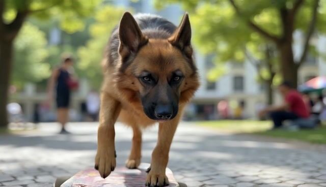 *Skateboarding Dog - Incredible Camera Pull-Back Reveal*