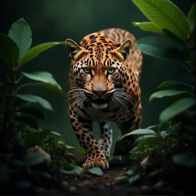 Leopard Stalking Prey: The Art of Stealth and Power