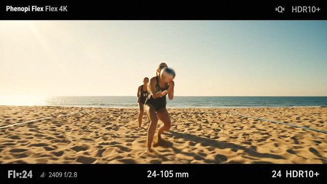 AI-generated image: {
  "subject": "a group of young female college students playing beach volleyball, dressed in coordi