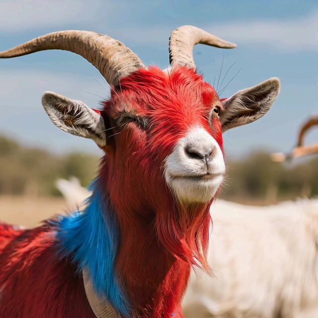 AI-generated image: a goat on a boat