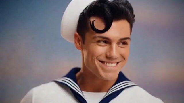 AI-generated image: scene from Posers, a film about an 18-year-old Italian-American greaser rockabilly guy with pompadou