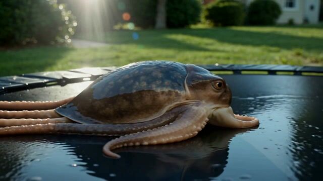 AI-generated image: In a dimly lit luxurious bedroom with velvet curtains billowing softly in the background, a seductiv