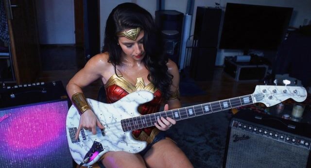 Wonder Woman Plays Marble Bass