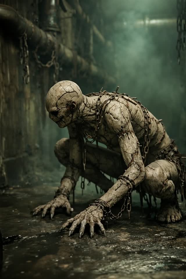 Chained Clay Horror Emerges