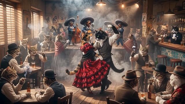 Cantina Flamenco Cat Waltz