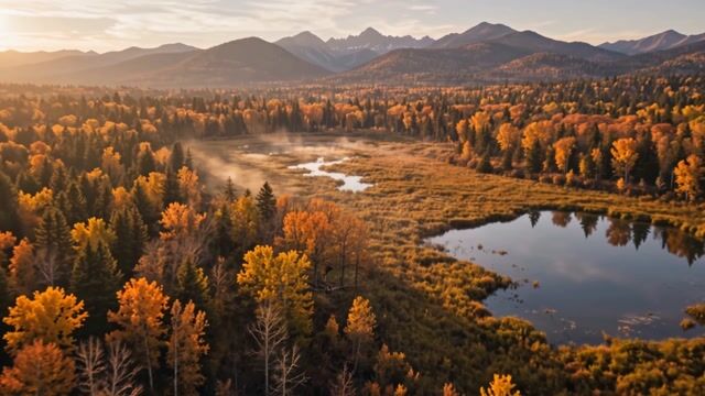 Golden Hour Autumn Wilderness