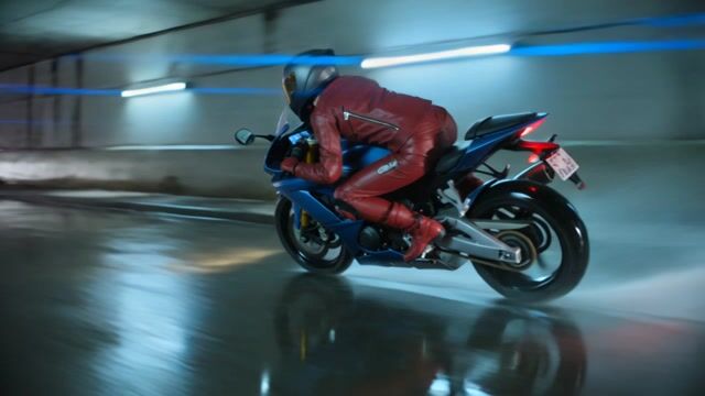Crimson Lean Through Wet Tunnel