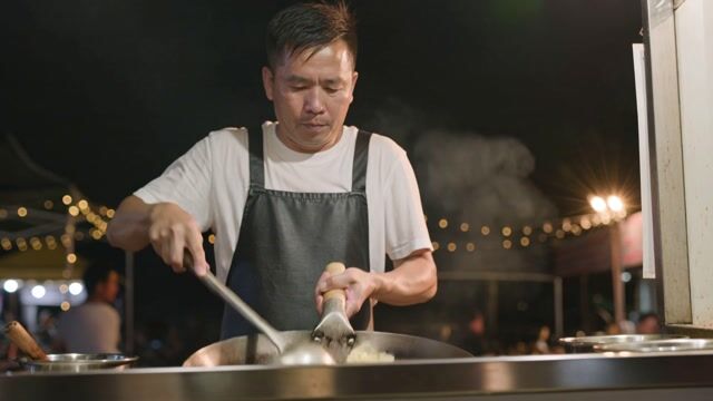 Night Market Wok Fire