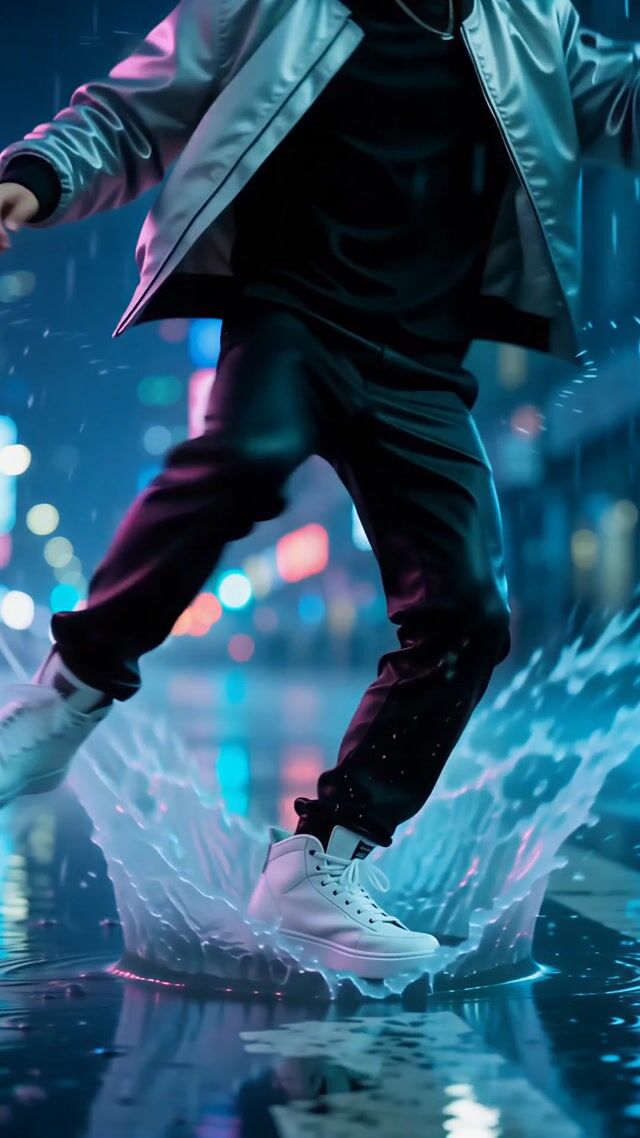 Neon Puddle Street Dance