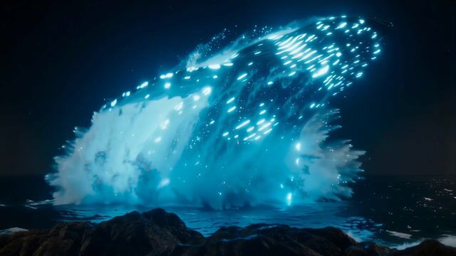 Bioluminescent Leviathan Surge