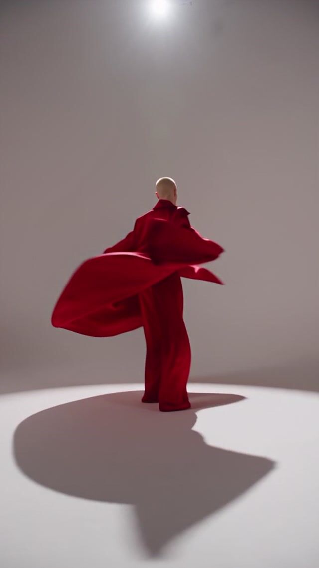 Crimson Spin Under Spotlight