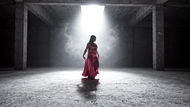 Crimson Spin in Concrete Light