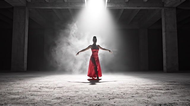 Crimson Silk in Concrete Light