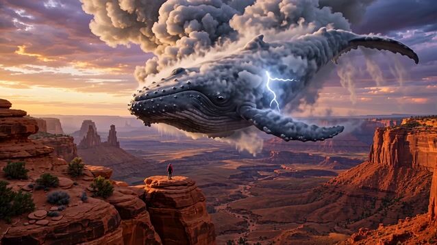 Storm Leviathan Over Canyon