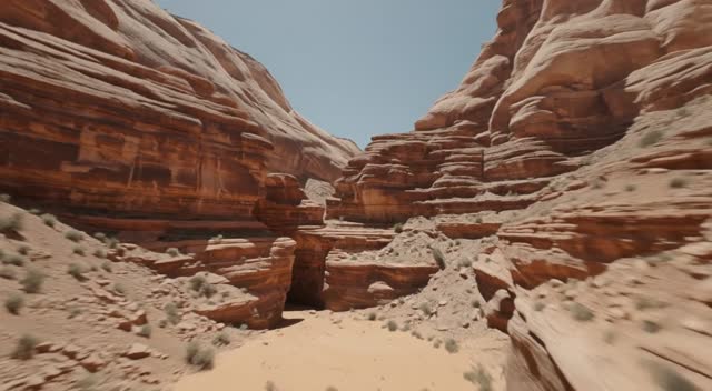 Flight Through Red Rock Canyon