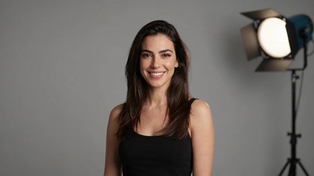 Radiant Smile Under Studio Light