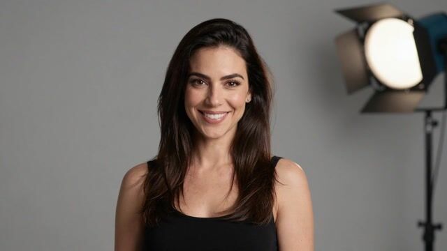 Confident Smile in Studio Glow