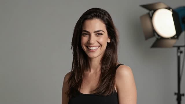 Luminous Smile in Studio Light
