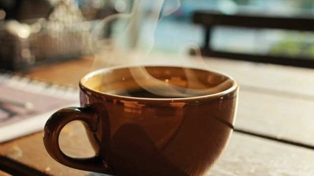 Steam Rising from Amber Cup