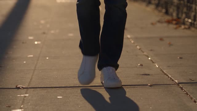 Golden Hour Footsteps