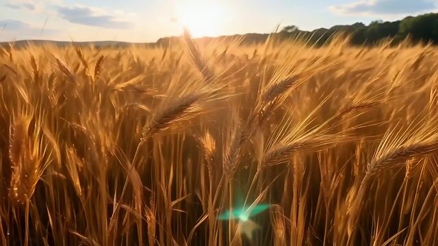 Golden Wheat in Afternoon Light