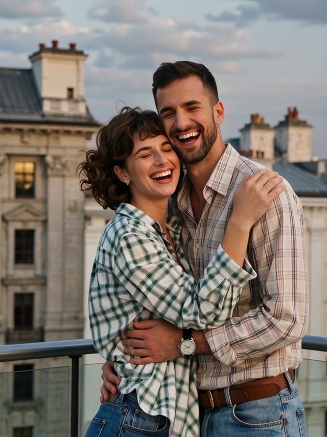 Laughter in Golden Hour Light