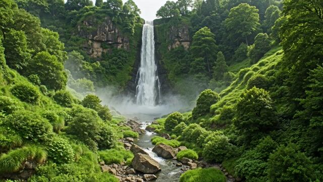 Emerald Cascade in Verdant Valley