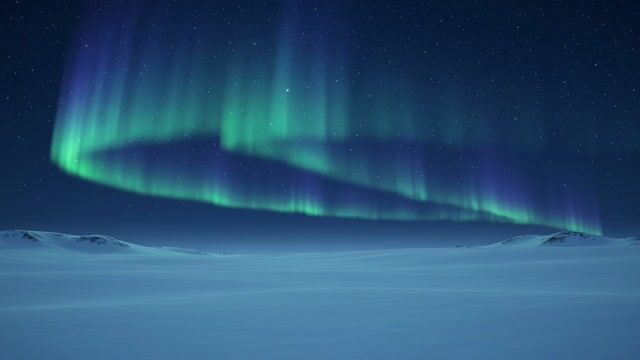 Aurora Arc Over Frozen Expanse