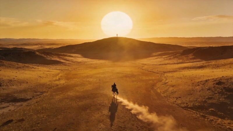 A still from Sundown at Perdition, a western short film made in Film Studio.
