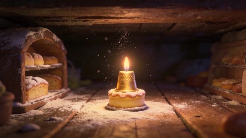 A still from One More Candle, a 3D animation short film made in Film Studio.