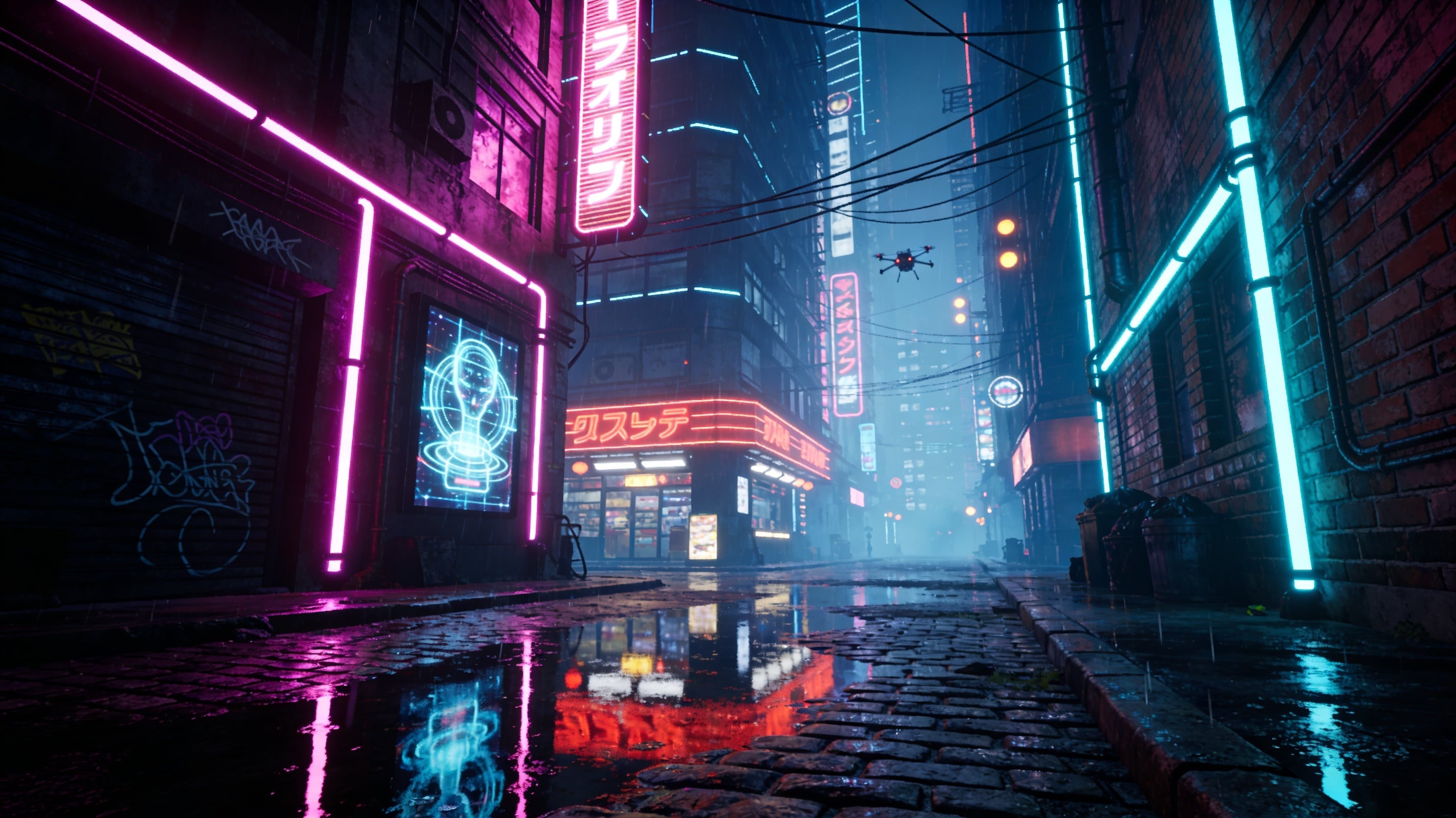 Cyberpunk street
