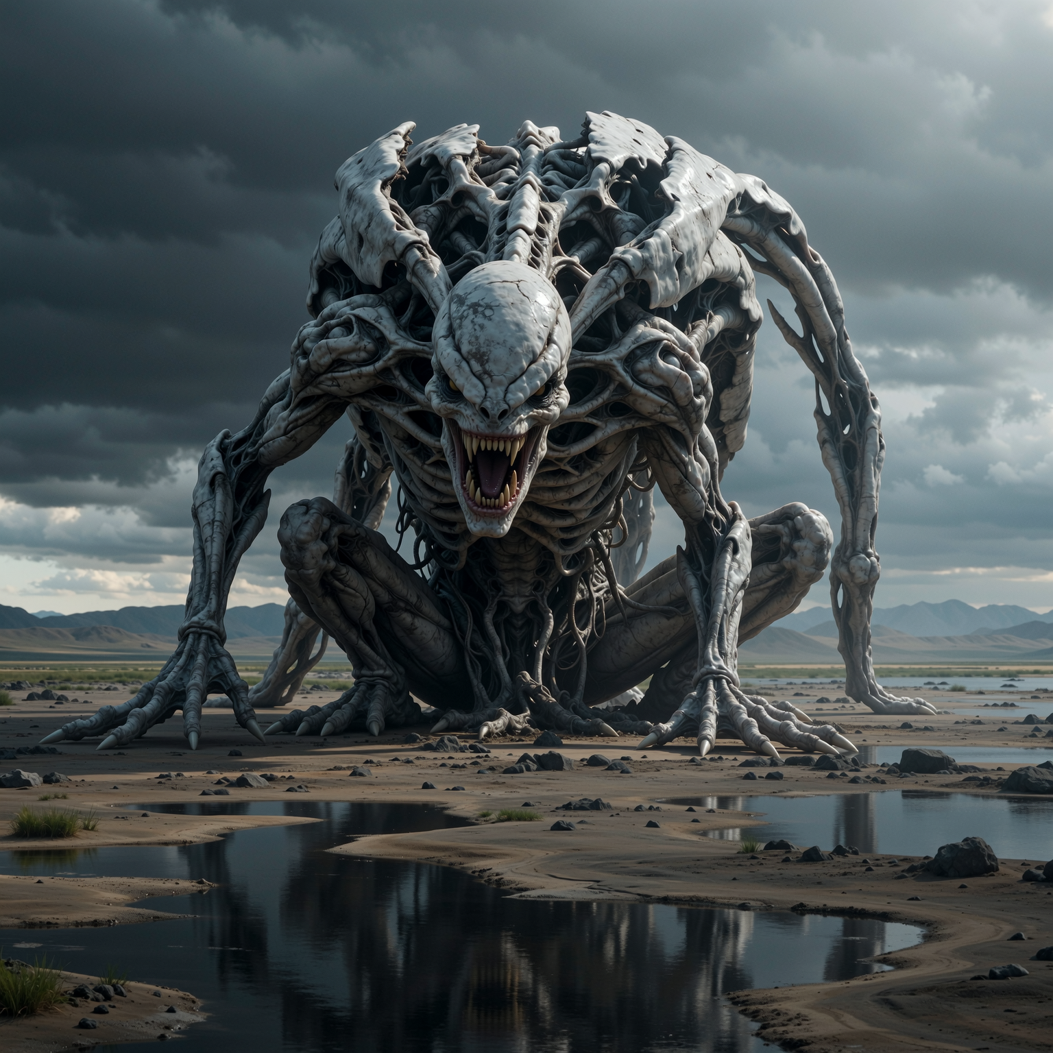 AI-generated image: “Generate a creature that cannot be categorized or compared to anything within human imagination or 