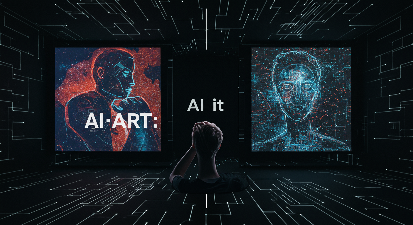 Feature image for AI in Art: Controversies and Conversations Shaping the Creative Landscape